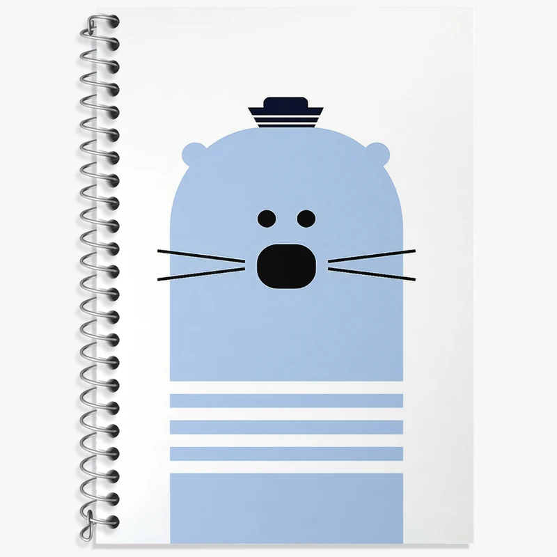 دفتر زبان دوخط 50 برگ خندالو طرح فوک بامزه کد F3166