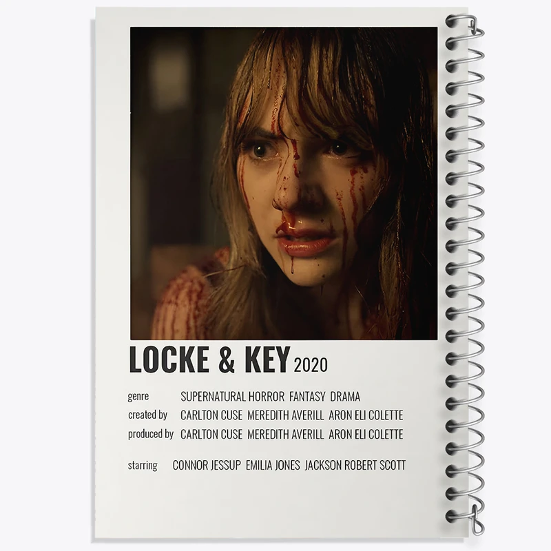 دفتر مشق 50 برگ خندالو طرح Locke and Key کد F13060