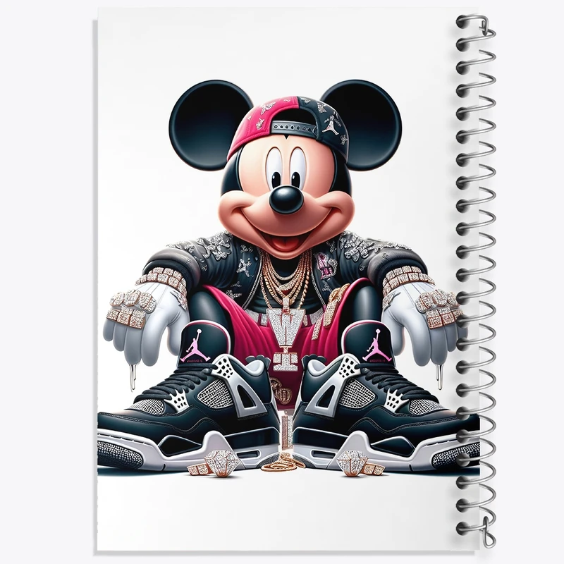 دفتر شطرنجی 50 برگ خندالو طرح میکی موس کد F4405