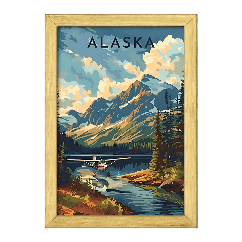 تابلو خندالو طرح آلاسکا (Alaska) کد F12899