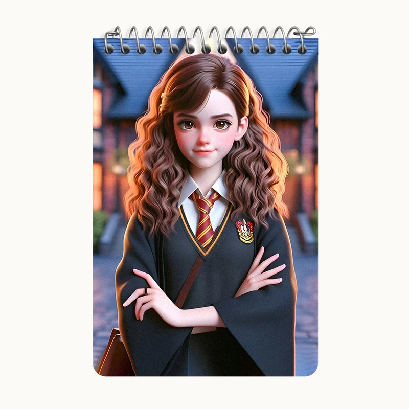 دفتر یادداشت 50 برگ خندالو طرح هرماینی هری پاتر کد F5428