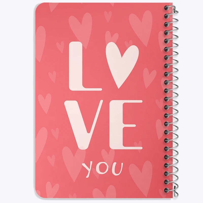 دفتر یادداشت 50 برگ خندالو طرح Love کد F2312