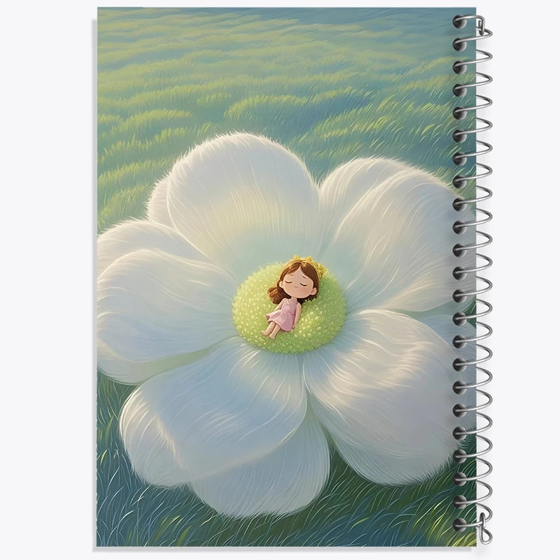 دفتر نقاشی 50 برگ خندالو طرح دخترانه کیوت کد F13704