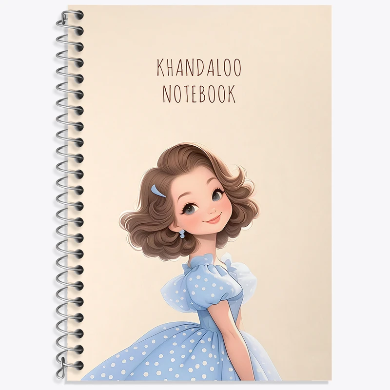 دفتر زبان 50 برگ خندالو طرح دخترانه کیوت کد N9428