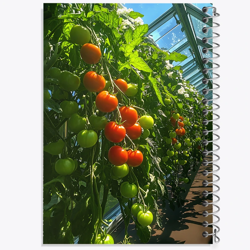 دفتر مشق 50 برگ خندالو طرح بوته گوجه فرنگی کد F12737