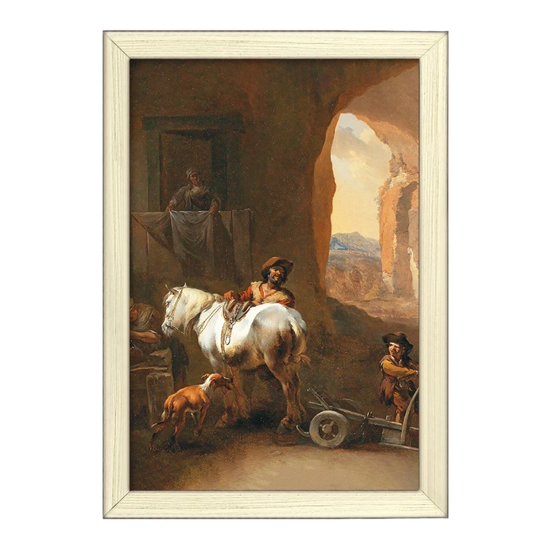 تابلو خندالو طرح نقاشی داخلی پایدار اثر نیکلاس پیترز برچم کد F12323