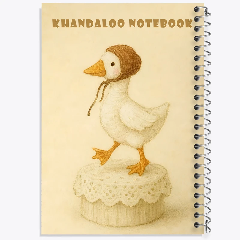 دفتر مشق 50 برگ خندالو طرح اردک بامزه کد N8468