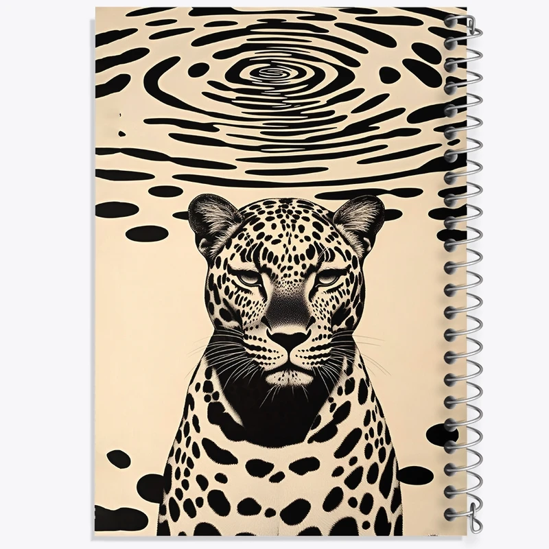 دفتر لیست خرید 50 برگ خندالو طرح پلنگ کد F14196