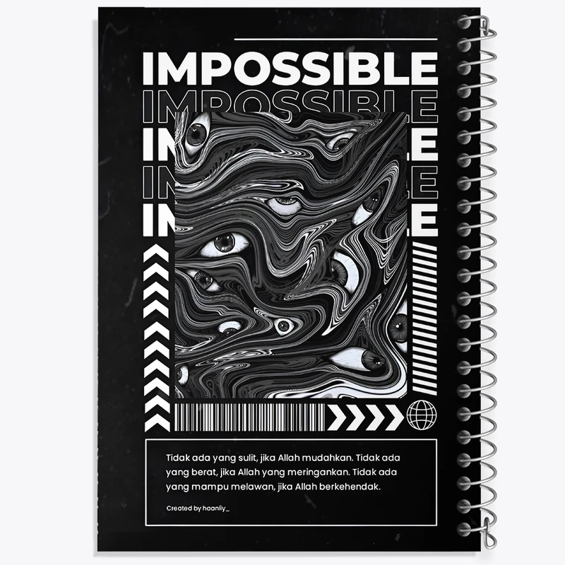 دفتر مشق 50 برگ خندالو طرح Impossible کد F10657