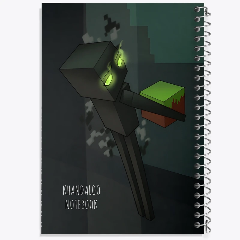 دفتر لیست خرید 50 برگ خندالو طرح بازی ماینکرافت (Minecraft) کد N8720