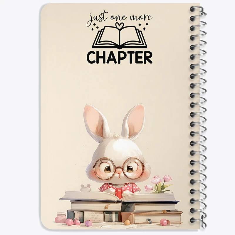 دفتر یادداشت 50 برگ خندالو طرح Just One More Chapter کد F5848