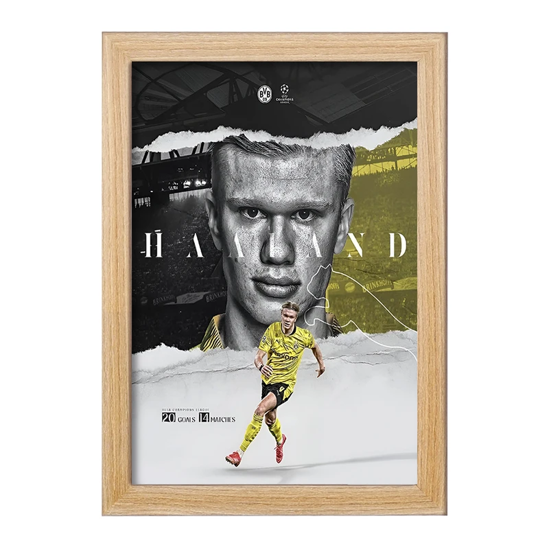 تابلو خندالو طرح ارلینگ هالند (Erling Haaland) کد F13512