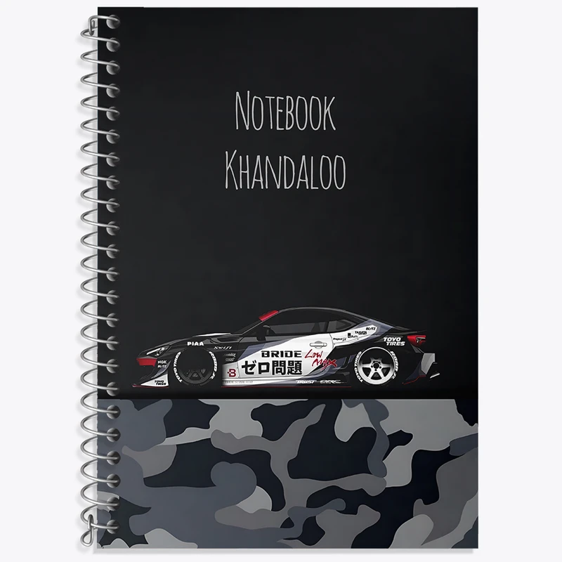 دفتر نت موسیقی 50 برگ خندالو طرح ماشین اسپرت کد N7517