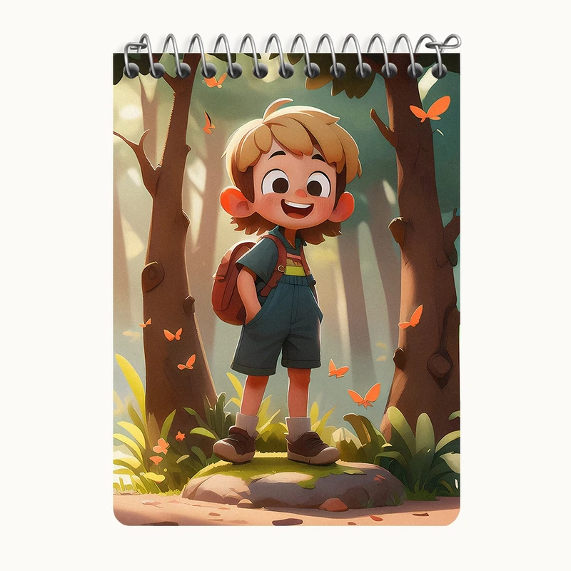 دفتر یادداشت 50 برگ خندالو طرح پسرانه کد N7418