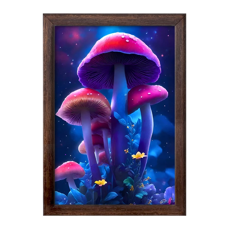 تابلو خندالو طرح قارچ رنگی کد F7272