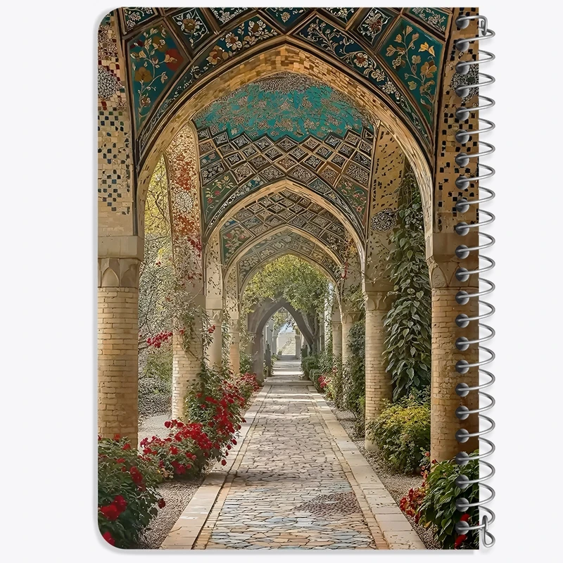 دفتر یادداشت 50 برگ خندالو طرح معماری ایرانی کد F10697
