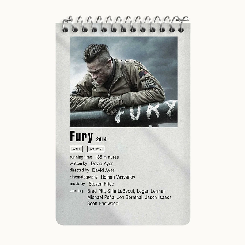 دفتر یادداشت 50 برگ خندالو طرح خشم (Fury) کد F11319