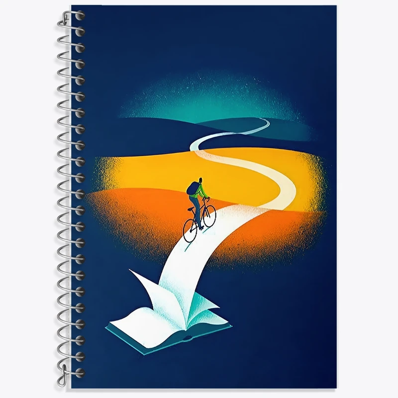 دفتر لغت 50 برگ خندالو طرح مسیر کد F8924