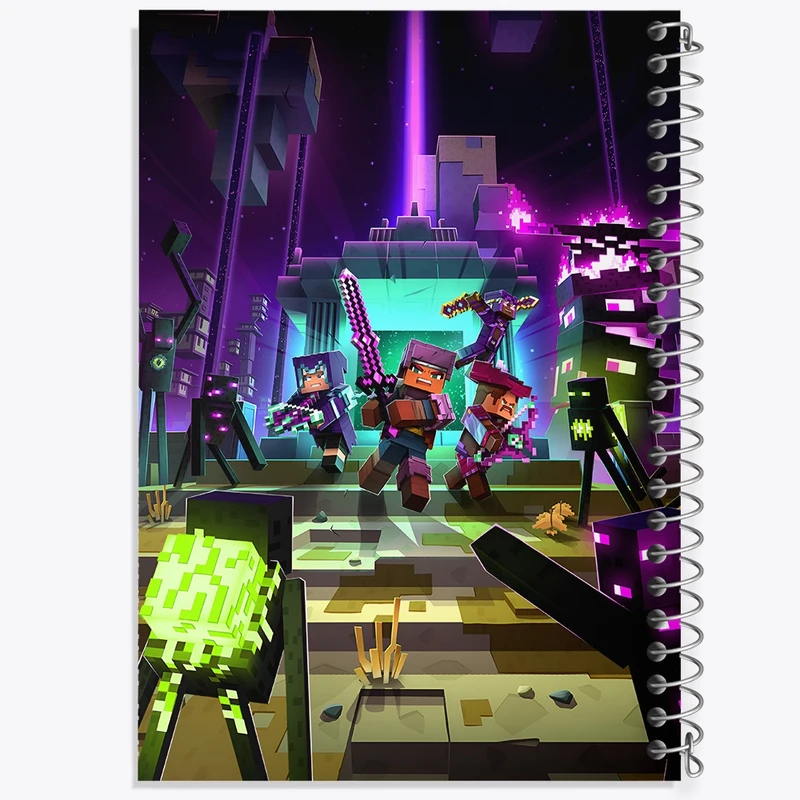دفتر ژورنال نویسی 50 برگ خندالو مدل نقطه ای طرح ماینکرافت (Minecraft) کد F3505