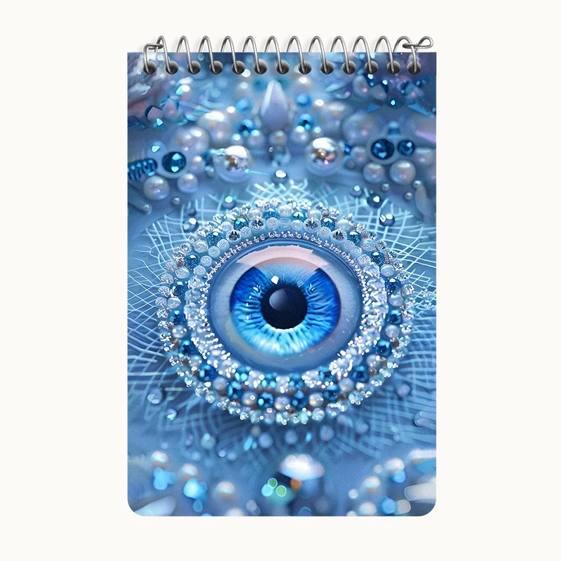 دفتر یادداشت 50 برگ خندالو طرح چشم نظر کد F7857