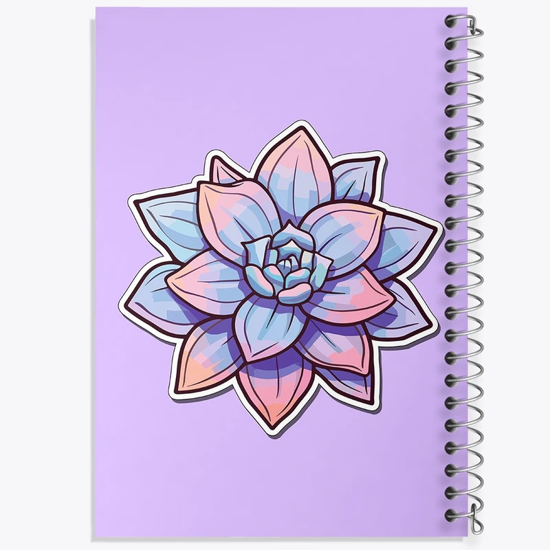 دفتر طراحی 50 برگ خندالو طرح گل و گیاه کد 36586