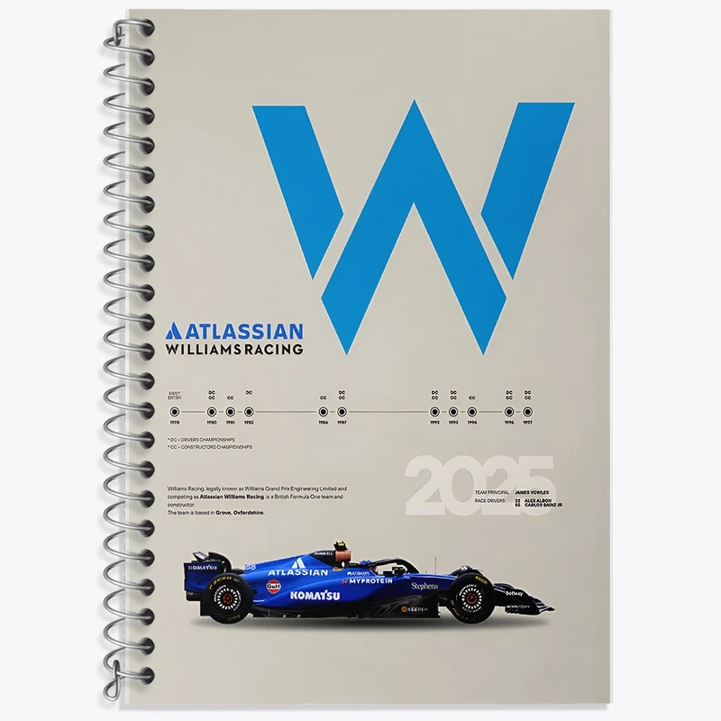 دفتر زبان 50 برگ خندالو مدل سه خط طرح ماشین مسابقه ای کد F13487