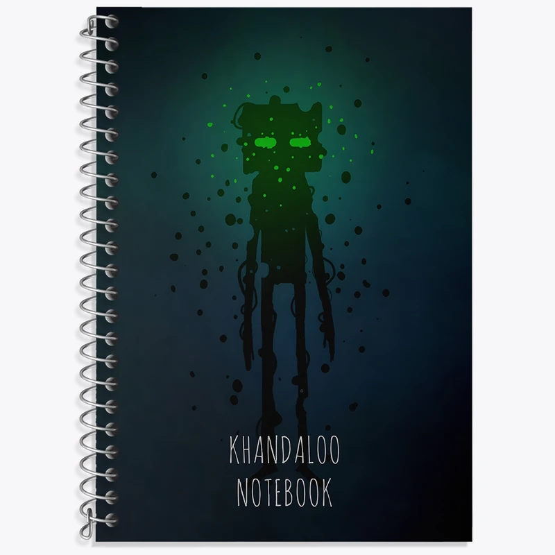 دفتر زبان 50 برگ خندالو مدل سه خط طرح بازی ماینکرافت (Minecraft) کد N8734