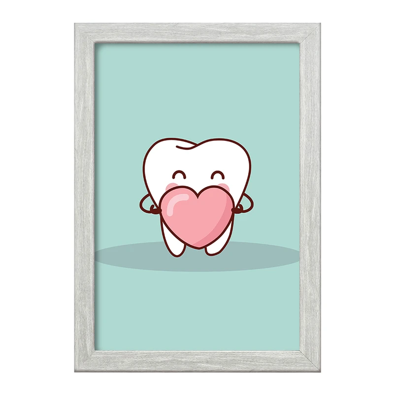 تابلو خندالو طرح دندان و دندان پزشکی کودکانه کد 36769