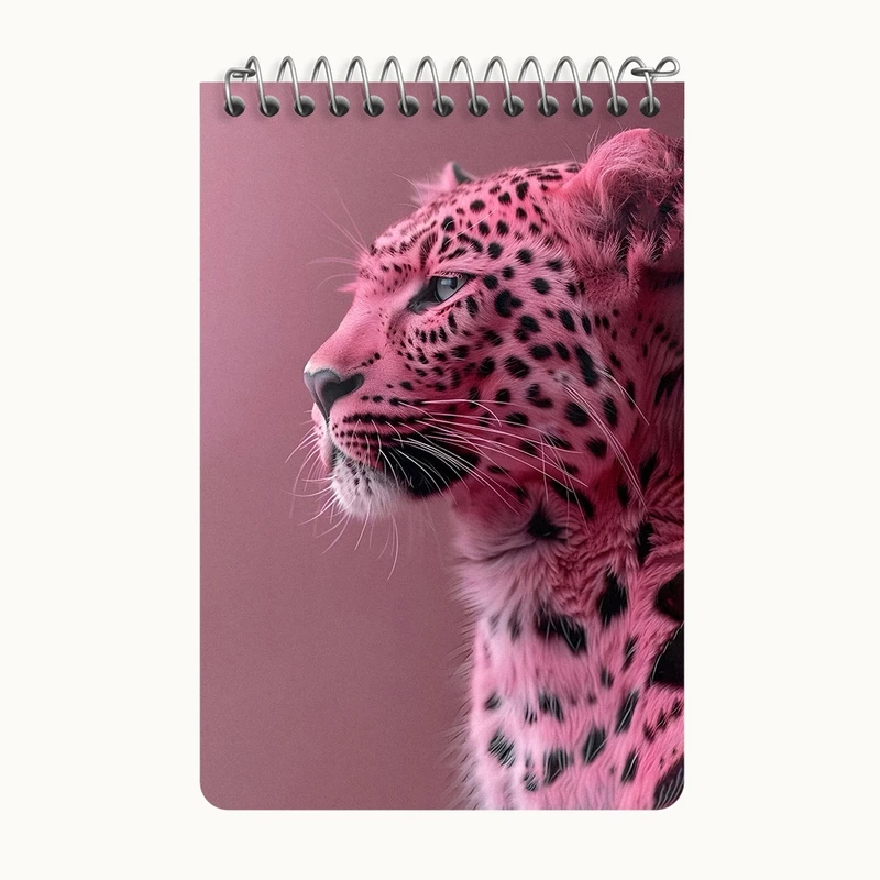 دفتر یادداشت 50 برگ خندالو طرح پلنگ کد F3836