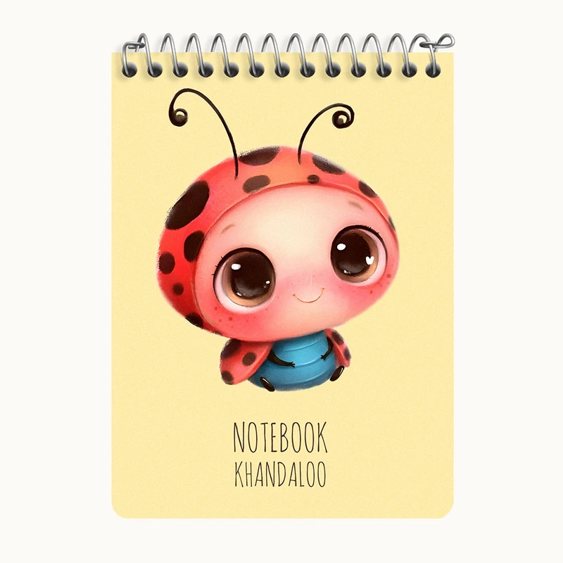 دفتر یادداشت 50 برگ خندالو طرح کفشدوزک بامزه کد N7778