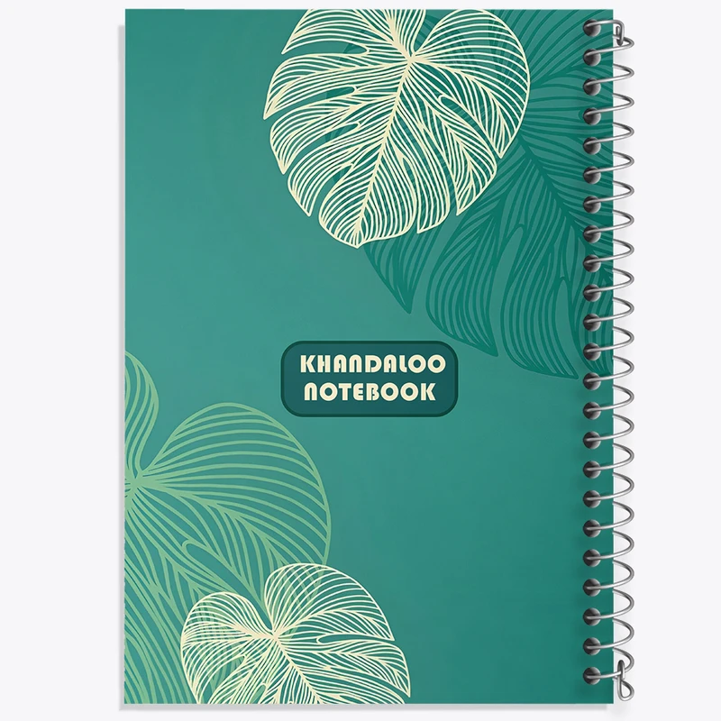 دفتر مشق 50 برگ خندالو طرح پترن برگ کد N6099