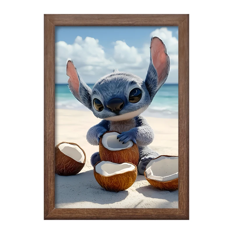 تابلو خندالو طرح استیچ (Stitch) کد F14390