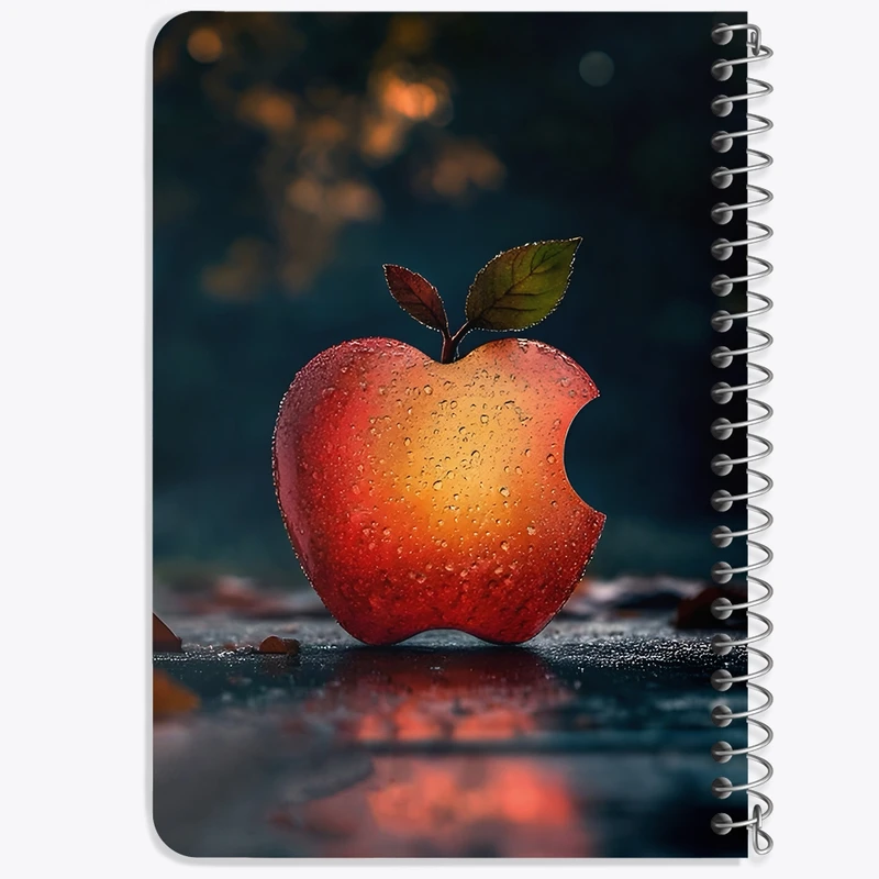 دفتر یادداشت 50 برگ خندالو طرح سیب اپل (IPhone) کد F7802