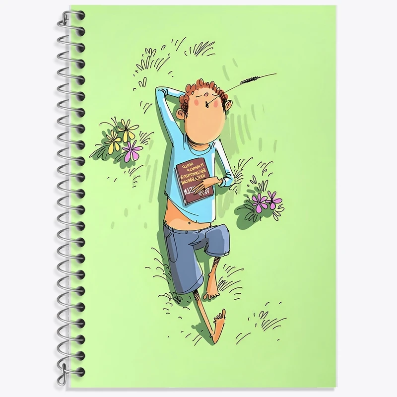 دفتر لغت 50 برگ خندالو طرح پسرک بیخیال کد F10980