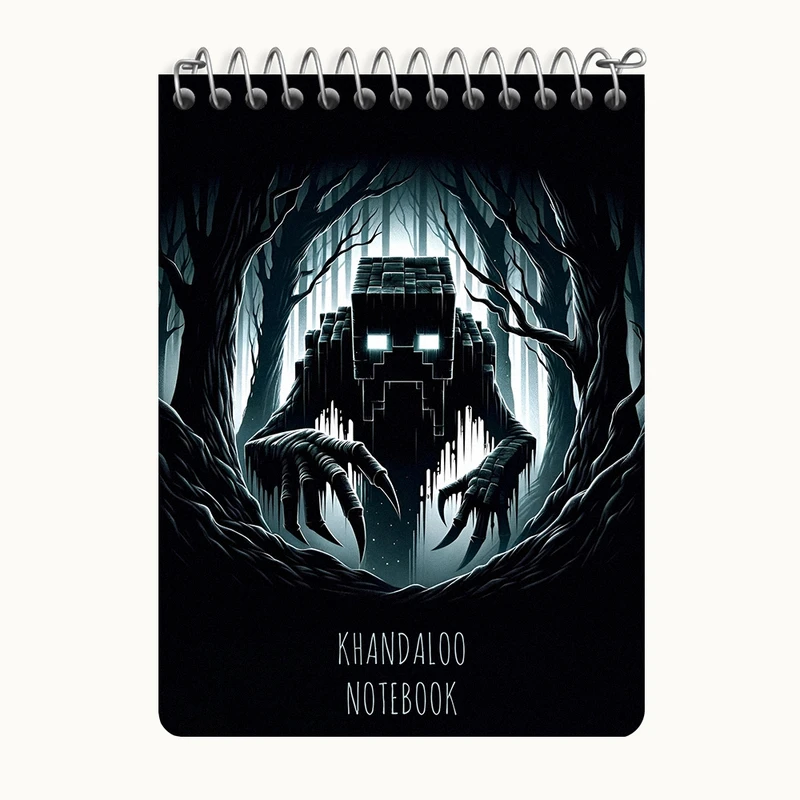 دفتر یادداشت 50 برگ خندالو طرح بازی ماینکرافت (Minecraft) کد N8731