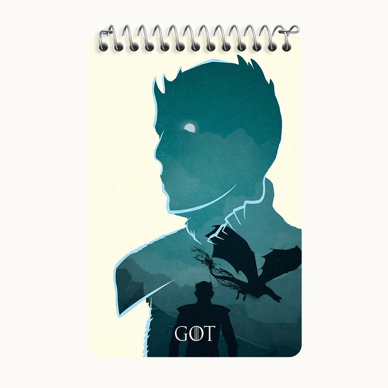دفتر یادداشت 50 برگ خندالو طرح گیم اف ترونز (Game of Thrones) کد F11128