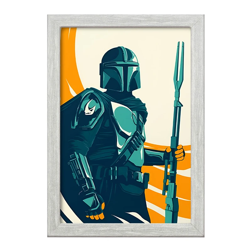 تابلو خندالو طرح مندلورین (The Mandalorian) کد F13748