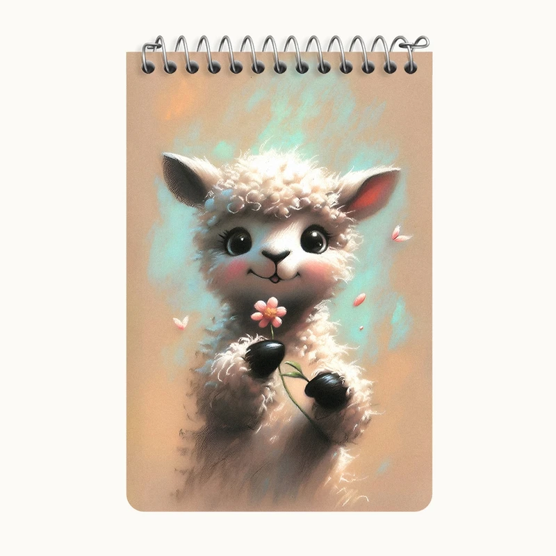 دفتر یادداشت 50 برگ خندالو طرح گوسفند کیوت کد F5511