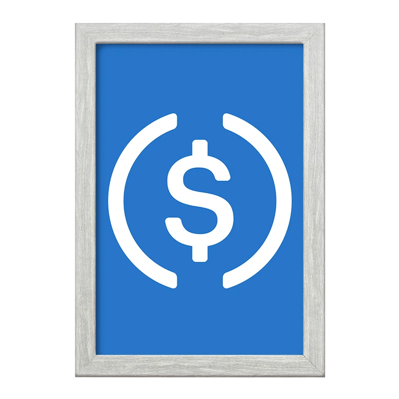 تابلو خندالو طرح ارز دیجیتال یو اس دی کوین  کد 4082