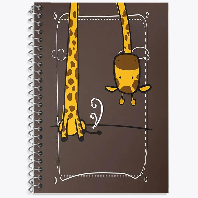 دفتر لغت 50 برگ خندالو طرح زرافه بامزه کد N7150