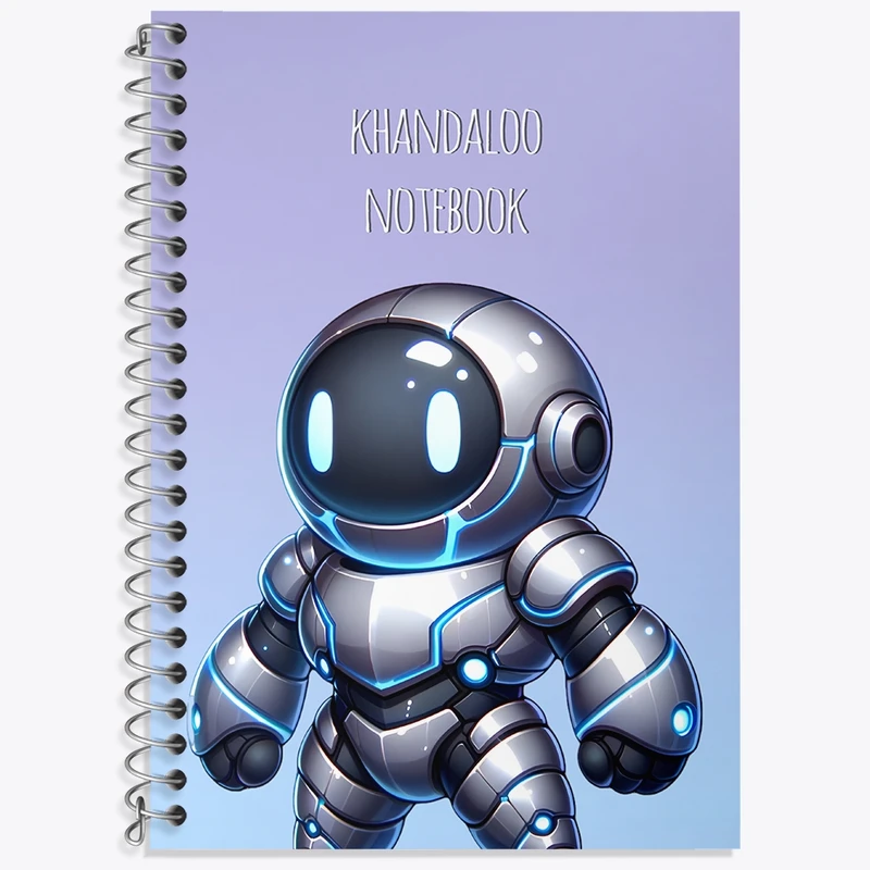 دفتر لغت 50 برگ خندالو طرح ربات بامزه کد N8332