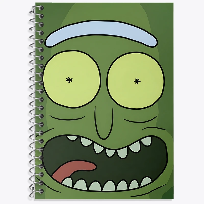 دفتر زبان 50 برگ خندالو مدل سه خط طرح ریک و مورتی (Rick and Morty) کد N7458