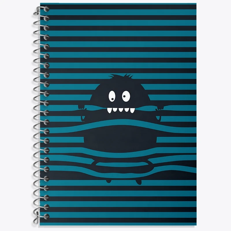 دفتر لغت 50 برگ خندالو طرح هیولای کیوت کد F4034