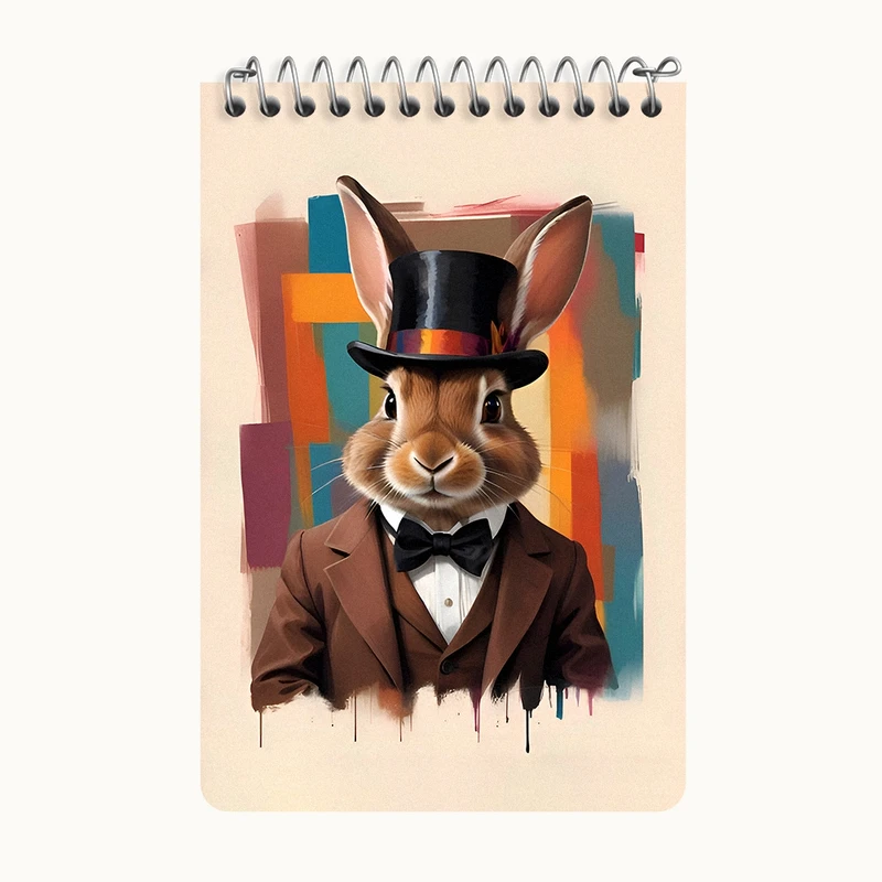 دفتر یادداشت 50 برگ خندالو طرح خرگوش کد F9932