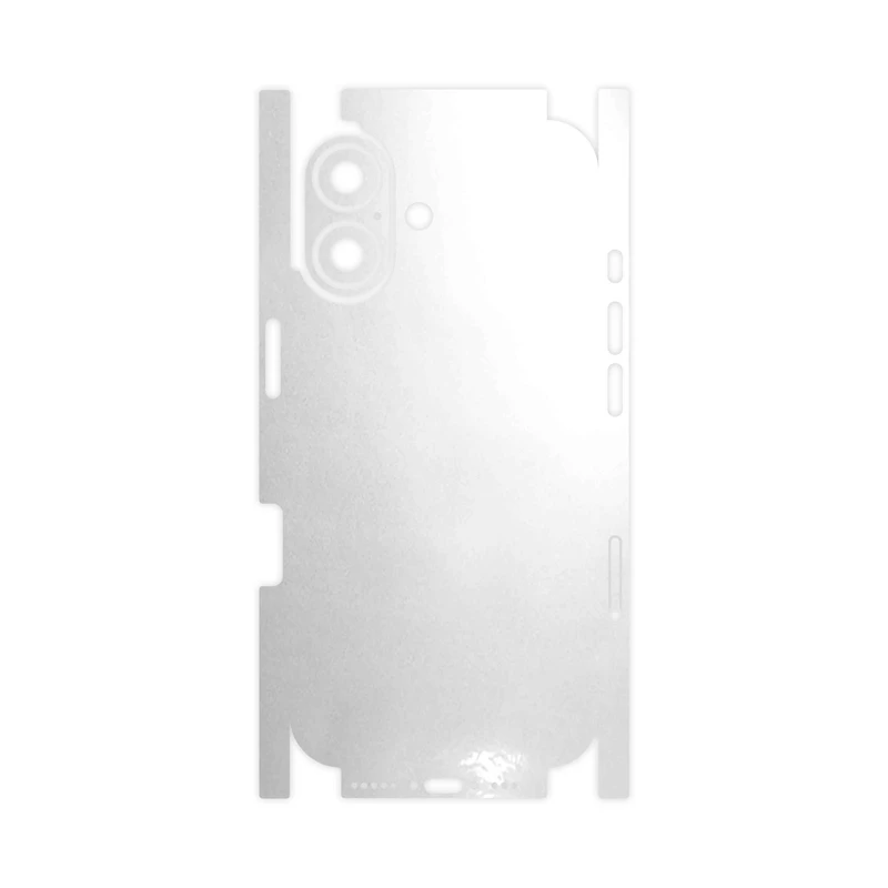 برچسب پوششی ماهوت مدل Metallic-White-FullSkin مناسب برای گوشی موبایل اپل iPhone 17