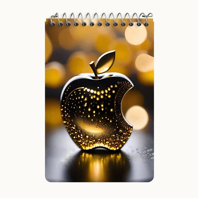 دفتر یادداشت 50 برگ خندالو طرح سیب اپل (iPhone) کد F7103