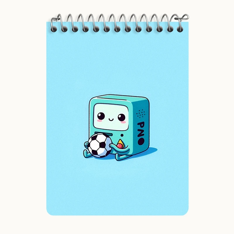 دفتر یادداشت 50 برگ خندالو طرح بازی فوتبال کد N4146