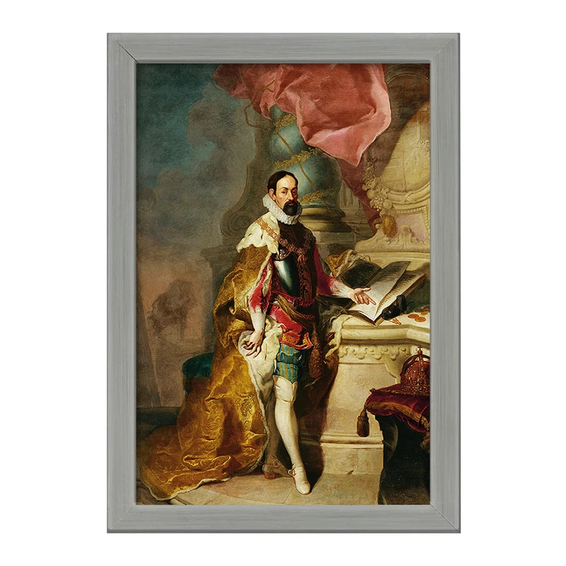 تابلو خندالو طرح نقاشی قیصر ماکسیمیلیان دوم اثر فرانتس آنتون پالکو کد F12448