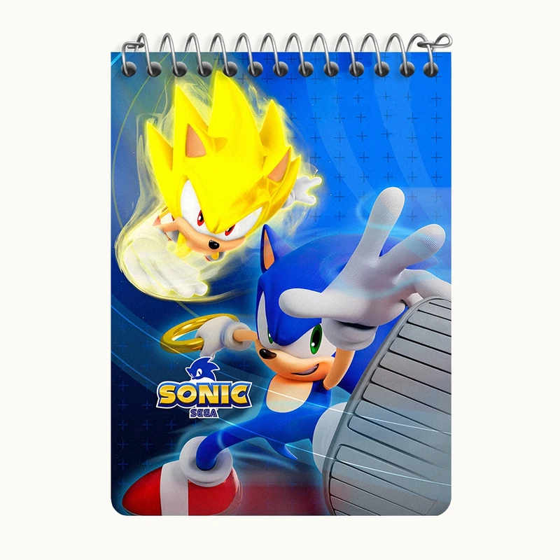 دفتر یادداشت 50 برگ خندالو طرح سونیک (Sonic) کد N8247