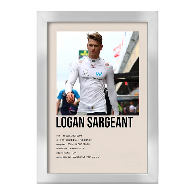 تابلو خندالو طرح لوگان سارجنت (Logan Sargeant) کد F13475